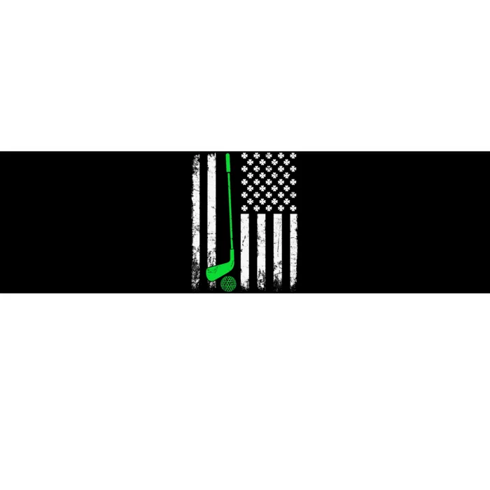 American Flag St Patricks Day Vintage Golf Irish Bumper Sticker