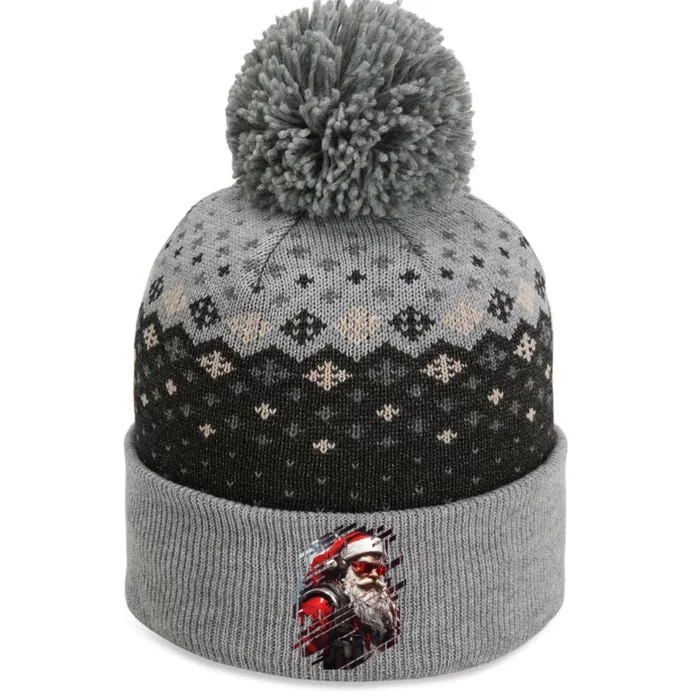 Action Filled Santa The Baniff Cuffed Pom Beanie