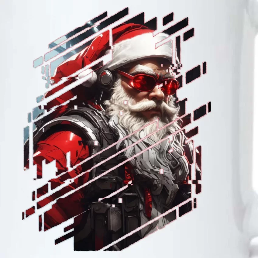 Action Filled Santa Black Color Changing Mug