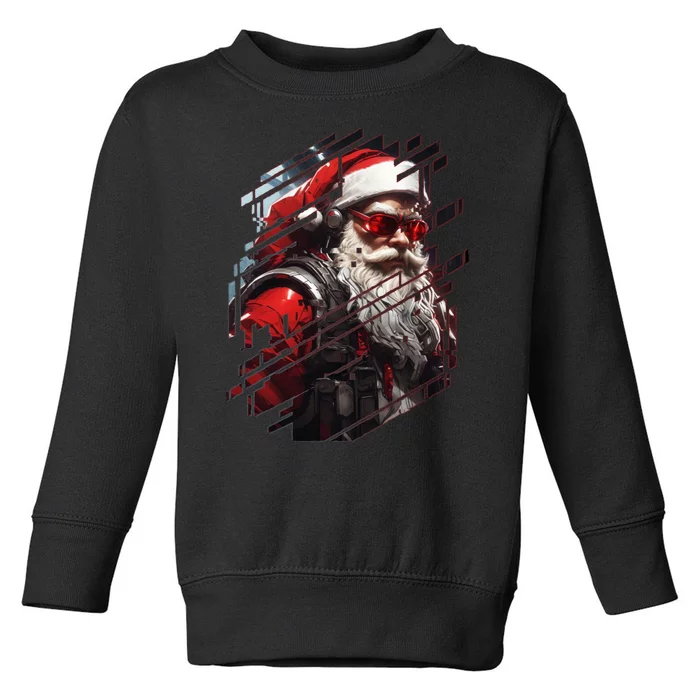 Action Filled Santa Toddler Sweatshirt