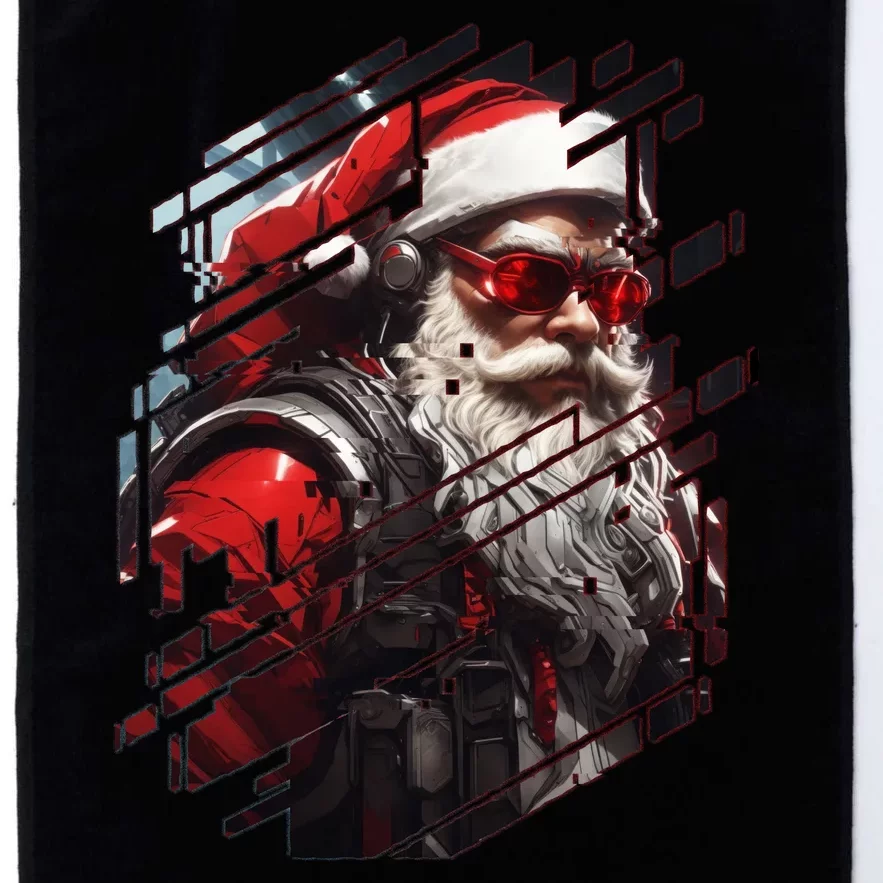 Action Filled Santa Platinum Collection Golf Towel