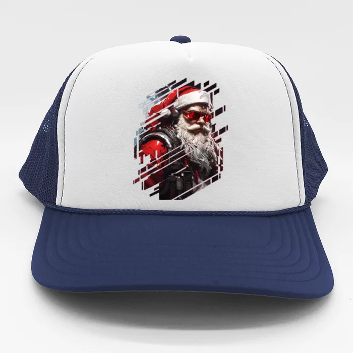 Action Filled Santa Trucker Hat