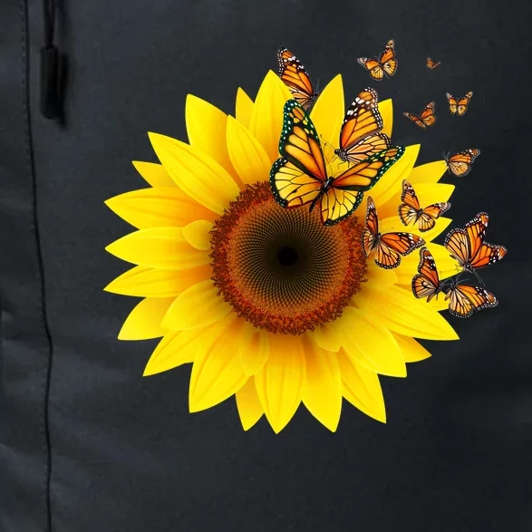 Autumn Fall Sunflower Butterflies Daily Commute Backpack