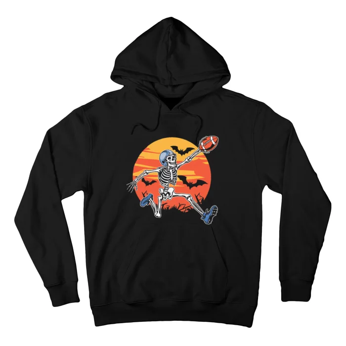 American Football Skeleton Player Halloween Hoodie