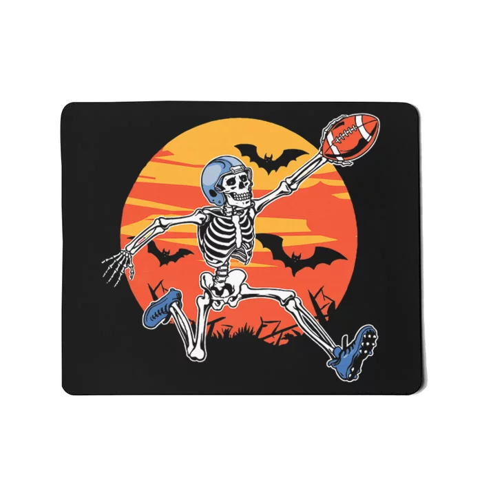 American Football Skeleton Player Halloween Mousepad