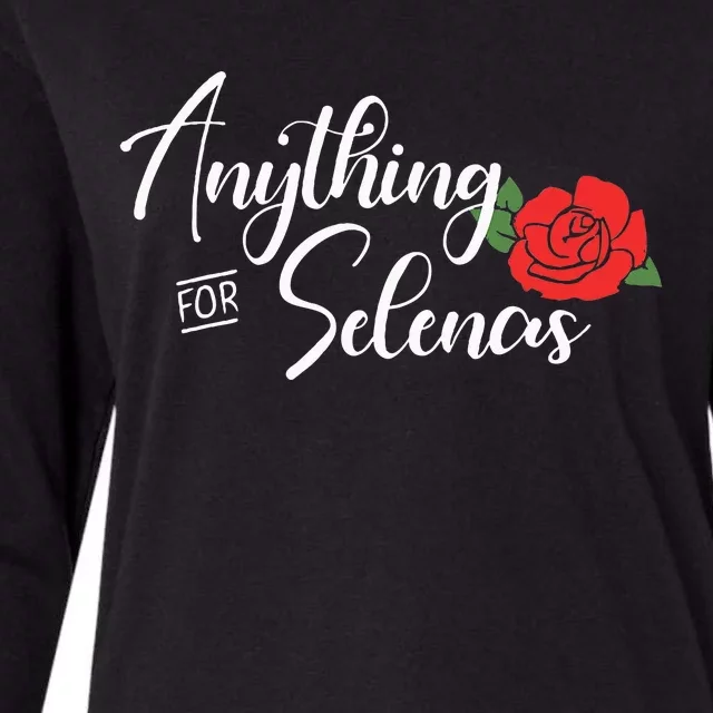 Anything For Selenas Womens Cotton Relaxed Long Sleeve T-Shirt