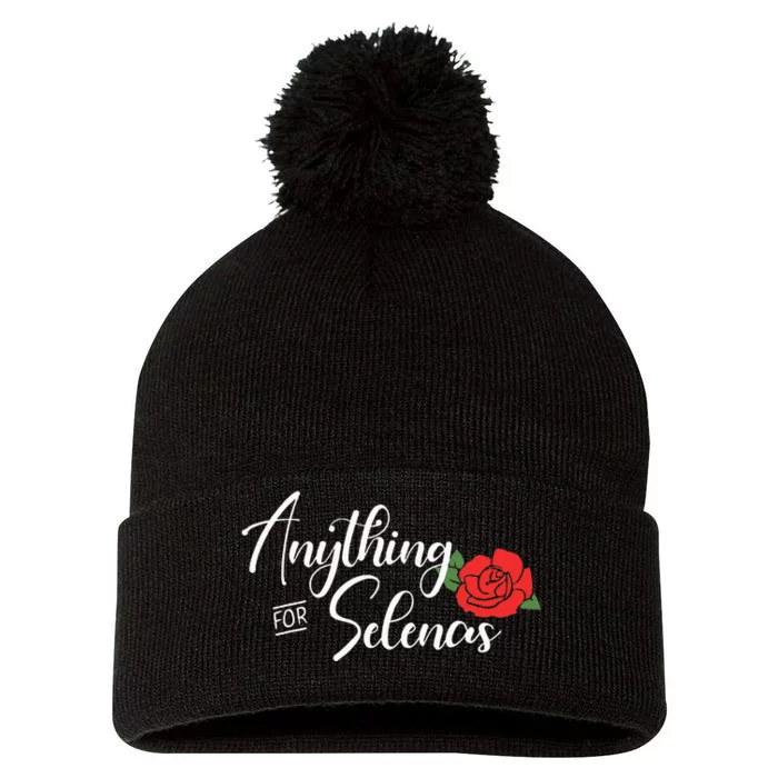 Anything For Selenas Pom Pom 12in Knit Beanie