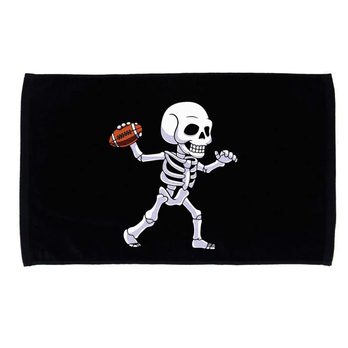 American Football Skeleton Halloween For Kids Microfiber Hand Towel