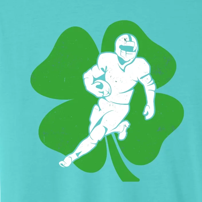 American Football Sports Shamrock St Patricks Day ChromaSoft Performance T-Shirt