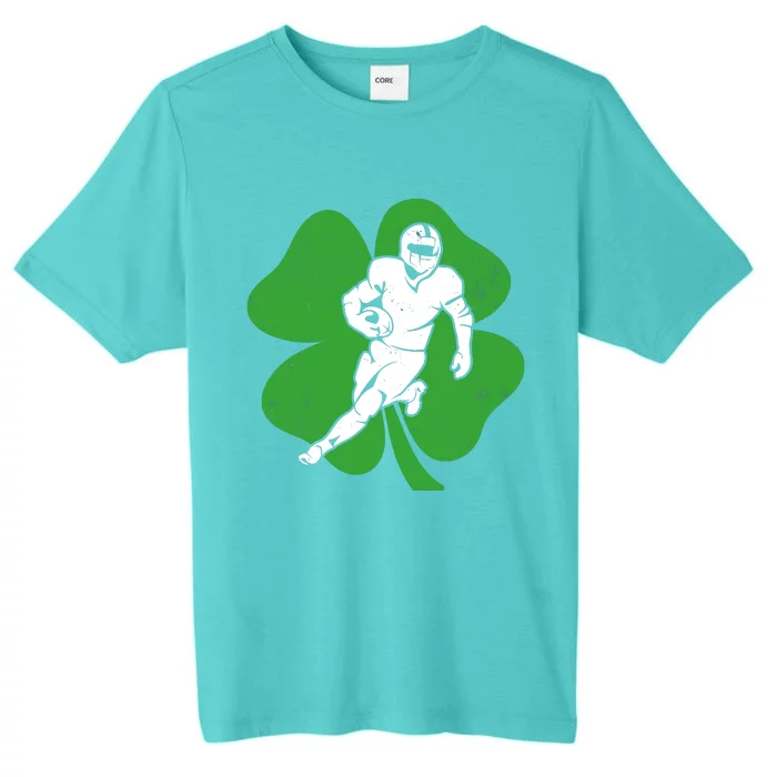 American Football Sports Shamrock St Patricks Day ChromaSoft Performance T-Shirt