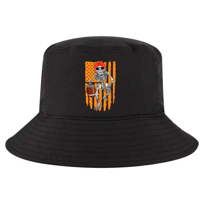 American Football Skeleton Halloween Football Fan Cool Comfort Performance Bucket Hat