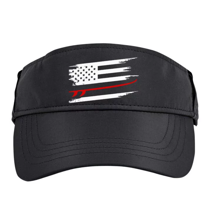 American Flag Surfing Apparel Surf Adult Drive Performance Visor