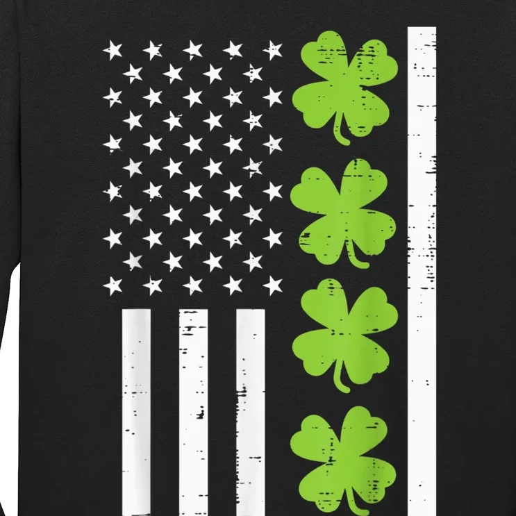 American Flag Shamrock St Patricks Day, St Patricks Day, Funny St Patricks Day, Long Sleeve Shirt