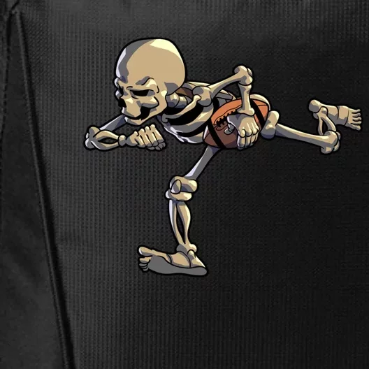 American Football Skeleton Halloween Football Fan Great Gift City Backpack