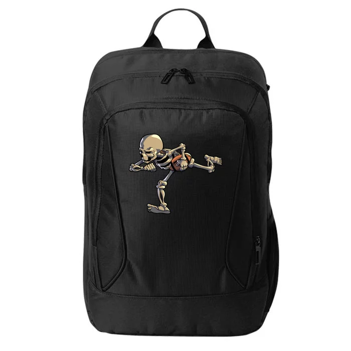 American Football Skeleton Halloween Football Fan Great Gift City Backpack