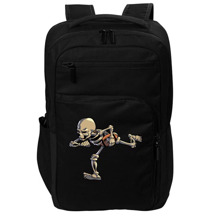 American Football Skeleton Halloween Football Fan Great Gift Impact Tech Backpack