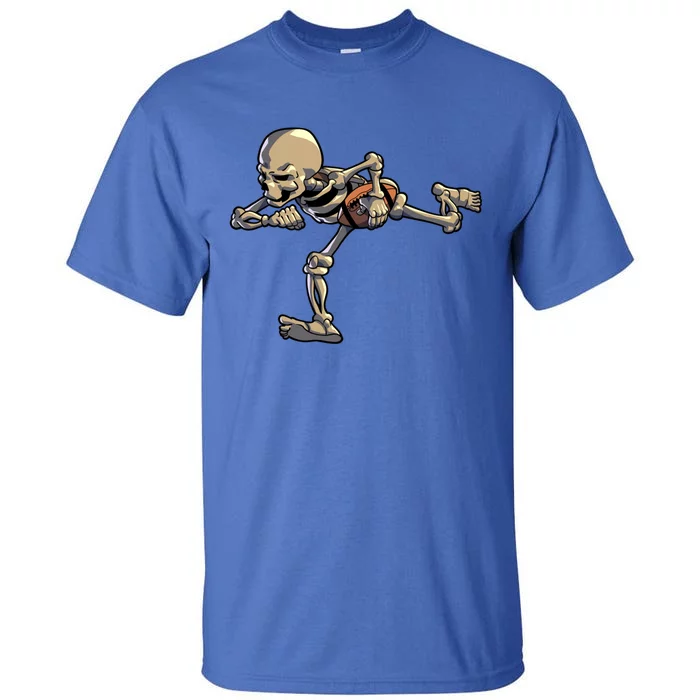 American Football Skeleton Halloween Football Fan Great Gift Tall T-Shirt