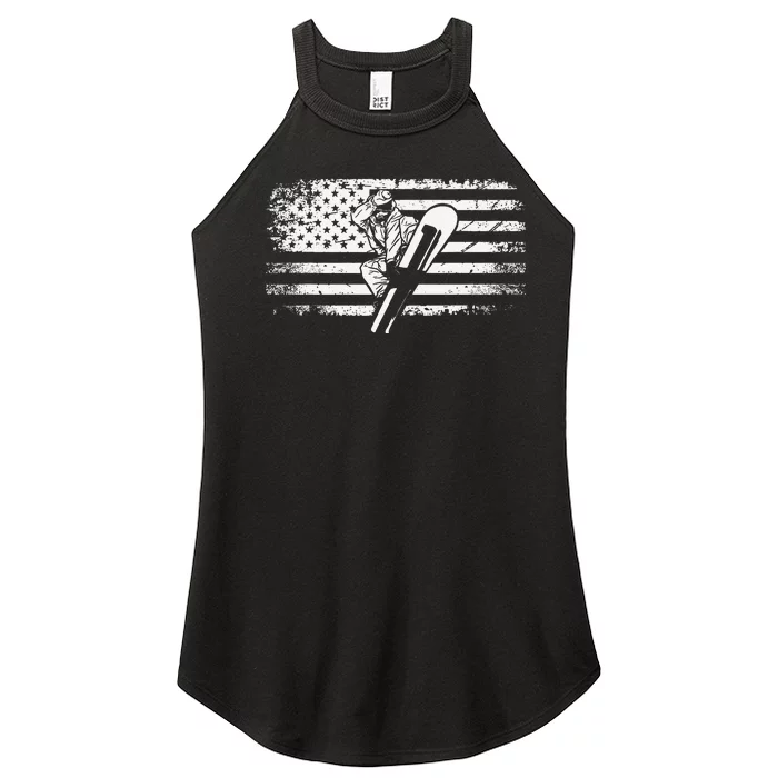 American Flag Snowboard Apparel Snowboarding Snowboard Women’s Perfect Tri Rocker Tank