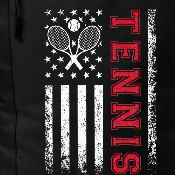 American Flag Tennis Best Gifts For Players Fans Daily Commute Backpack