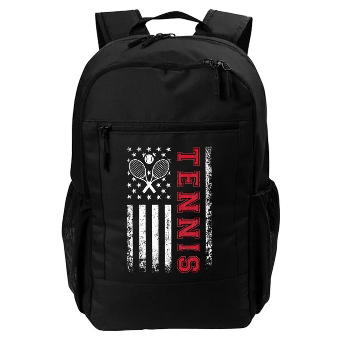 American Flag Tennis Best Gifts For Players Fans Daily Commute Backpack