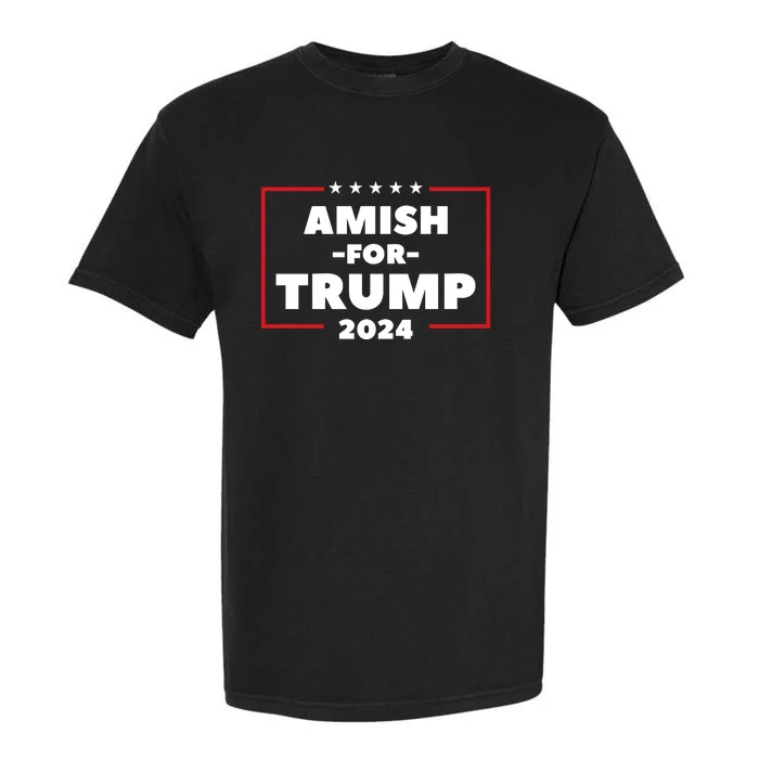 Amish For Trump 2024 Garment-Dyed Heavyweight T-Shirt