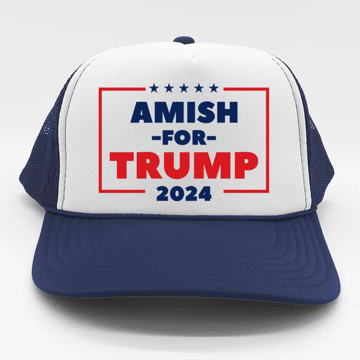 Amish For Trump 2024 Trucker Hat