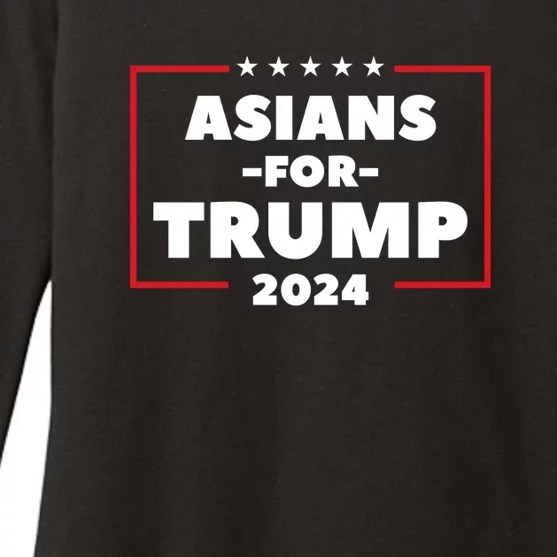 Asians For Trump 2024 Womens CVC Long Sleeve Shirt