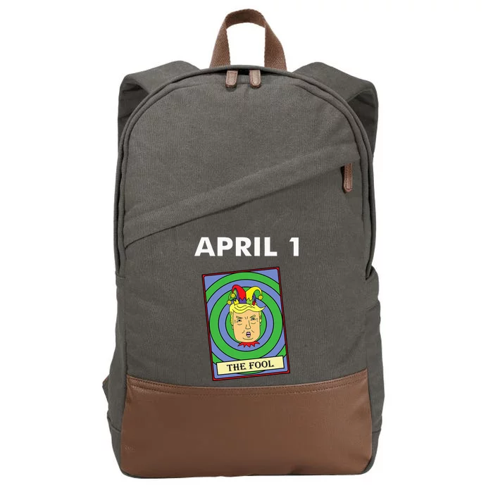 April Fool's Tarot Card Trump Cotton Canvas Backpack