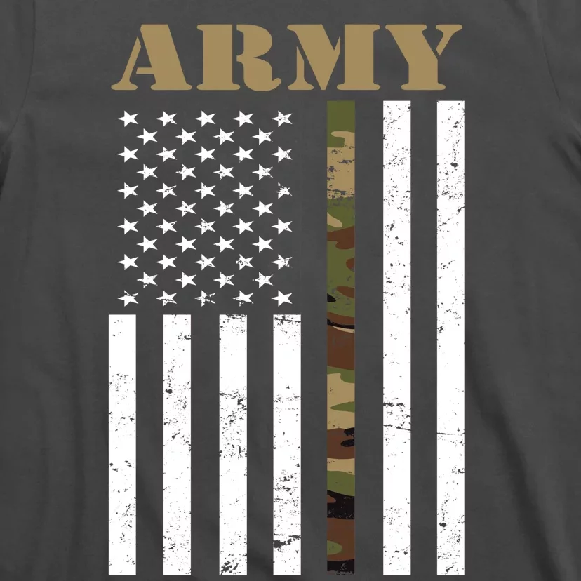 Army Flag Thin Camo Line T-Shirt