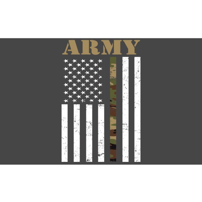 Army Flag Thin Camo Line Bumper Sticker