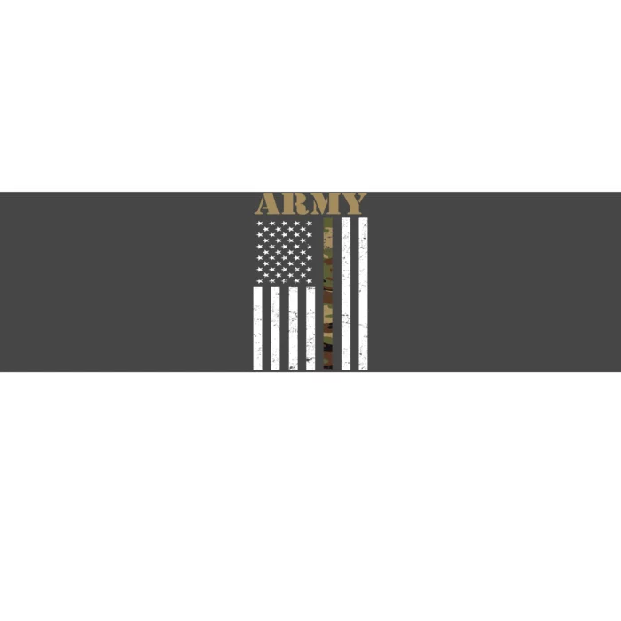 Army Flag Thin Camo Line Bumper Sticker