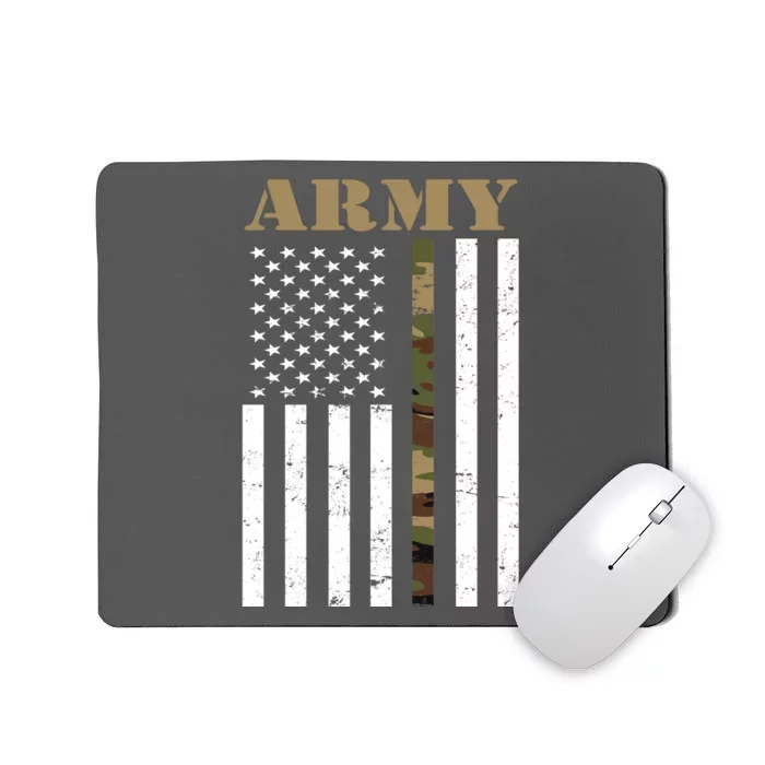 Army Flag Thin Camo Line Mousepad