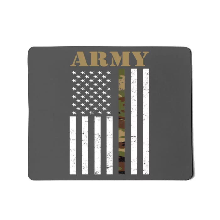 Army Flag Thin Camo Line Mousepad