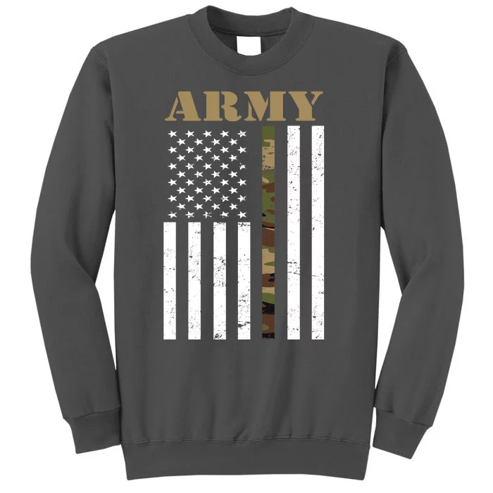 Army Flag Thin Camo Line Tall Sweatshirt