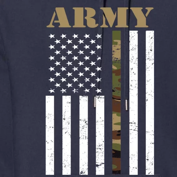 Army Flag Thin Camo Line Premium Hoodie