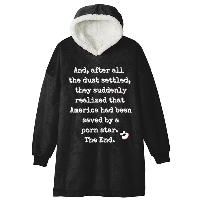 A Fairy Tale. Porn Star Saves America Hooded Wearable Blanket