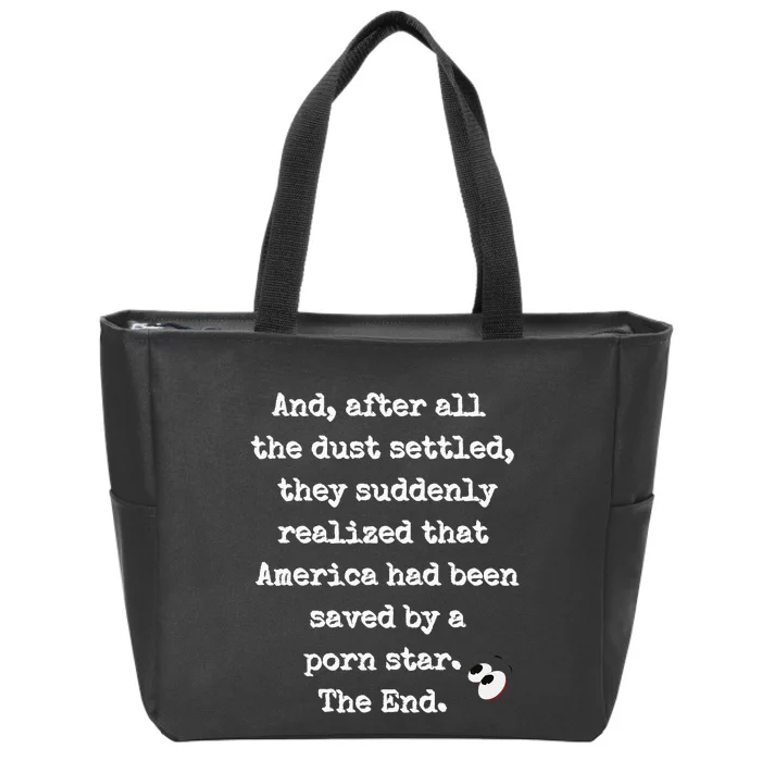 A Fairy Tale. Porn Star Saves America Zip Tote Bag