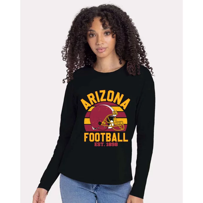 Arizona Football Team Supporter Est 1898 Womens Cotton Relaxed Long Sleeve T-Shirt