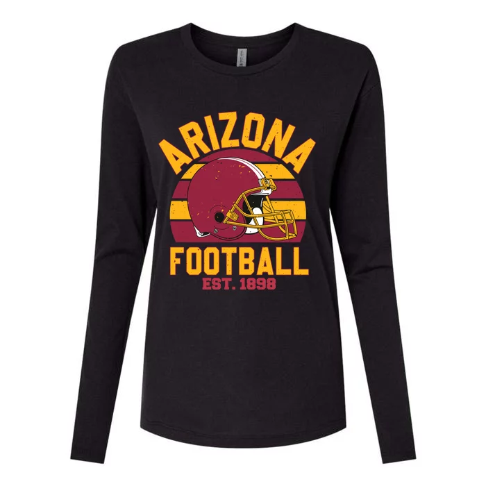 Arizona Football Team Supporter Est 1898 Womens Cotton Relaxed Long Sleeve T-Shirt