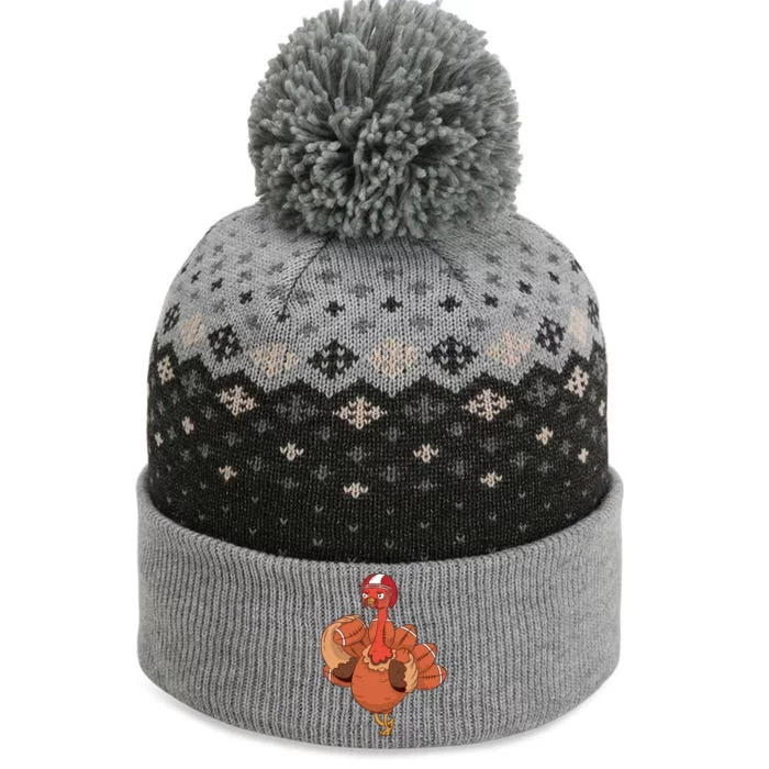 American Football Turkey The Baniff Cuffed Pom Beanie