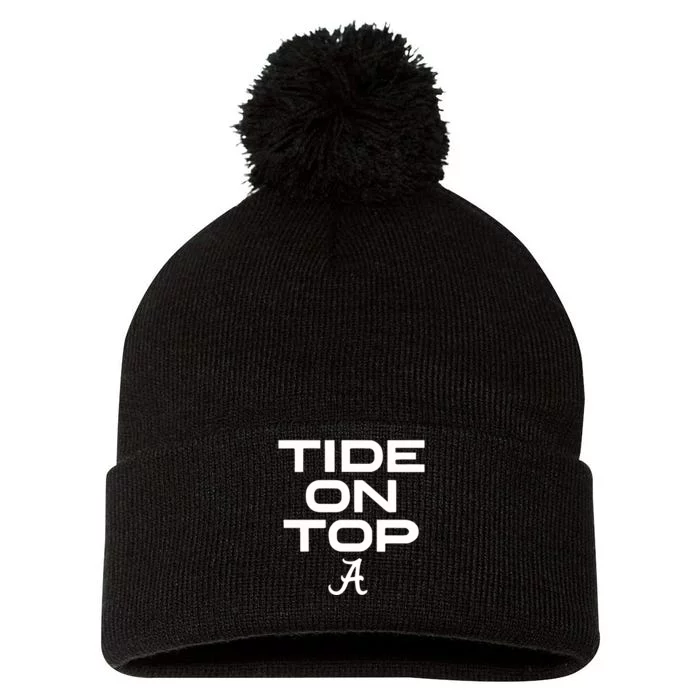 Alabama Football Tide On Top Pom Pom 12in Knit Beanie