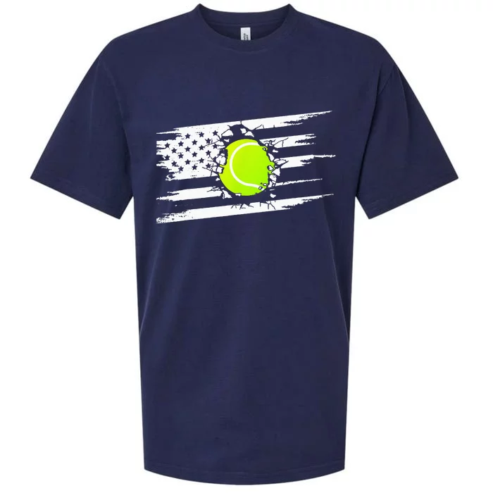 American Flag Tennis Apparel Tennis Sueded Cloud Jersey T-Shirt