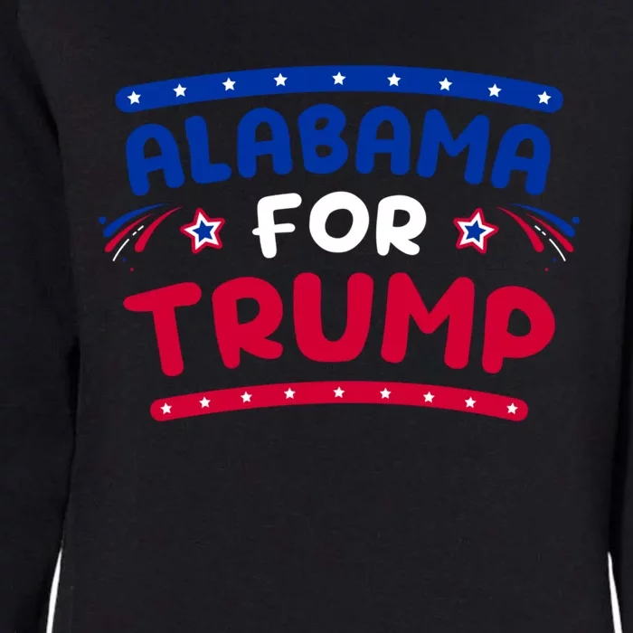 Alabama For Trump Fireworks 4th Of July Cool Gift Womens California Wash Sweatshirt