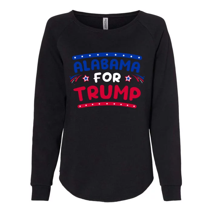 Alabama For Trump Fireworks 4th Of July Cool Gift Womens California Wash Sweatshirt