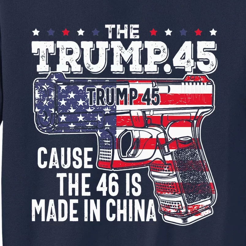 American Flag The Trump 45 Tall Sweatshirt