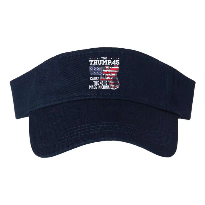 American Flag The Trump 45 Valucap Bio-Washed Visor