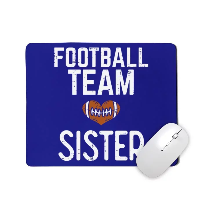 American Football Team Sister Family Match Sis Cool Gift Mousepad