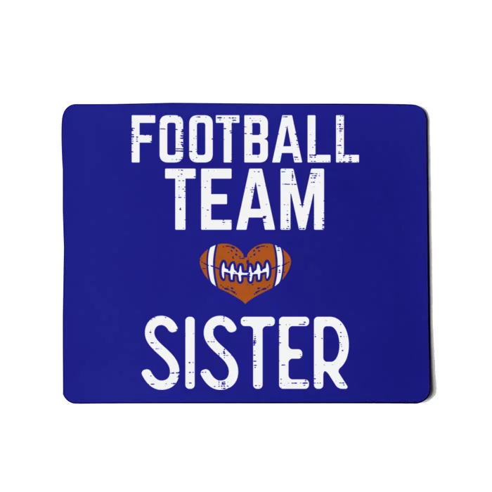 American Football Team Sister Family Match Sis Cool Gift Mousepad