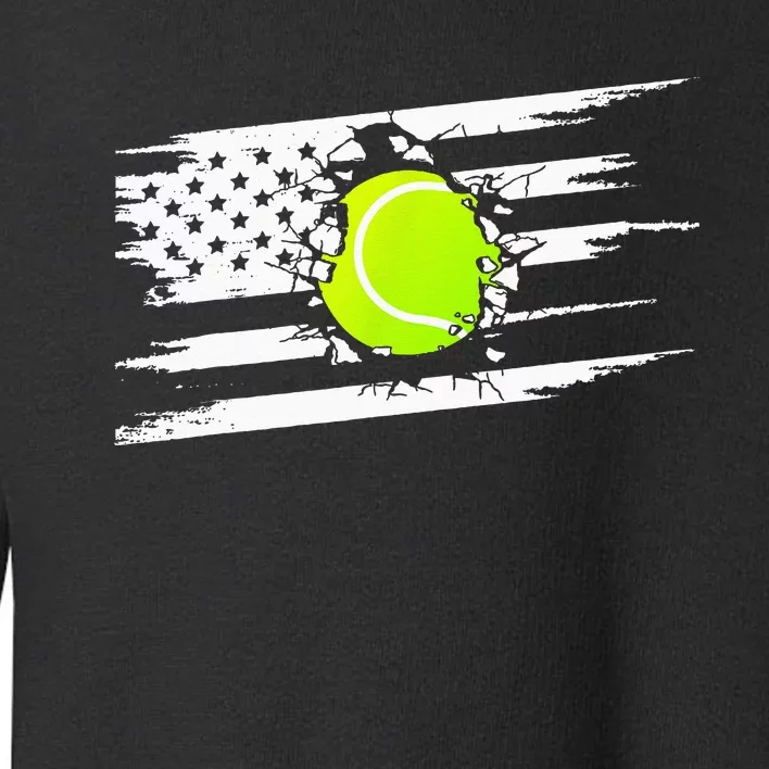 American Flag Tennis Apparel Tennis Toddler Sweatshirt