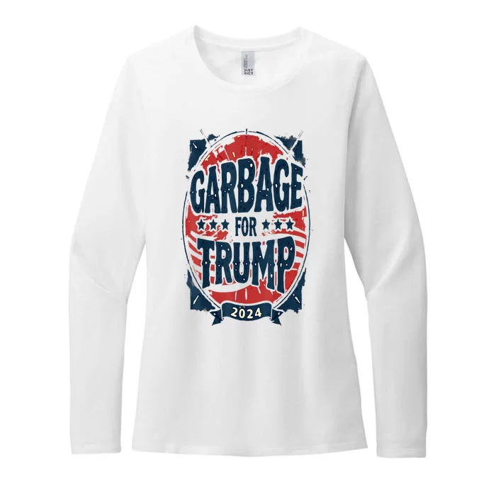 Arbage For Trump 2024 Womens CVC Long Sleeve Shirt